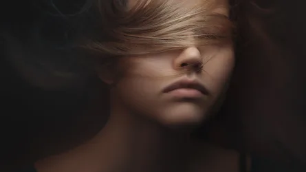 Portrait With Hair Covering Eyes in Dark Lighting - free people & portraits wallpaper 6000×3372