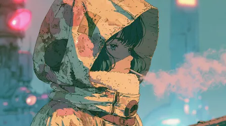 Astronaut in Spacesuit Against Dreamy Sky - free anime wallpaper 2944×1648