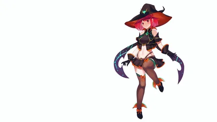 Homura in Witch Costume from Xenoblade Chronicles 2 - free anime wallpaper 3840×2160