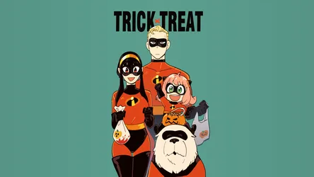 Spy x Family Trick or Treat Incredibles Crossover - free wallpaper 4480×2520