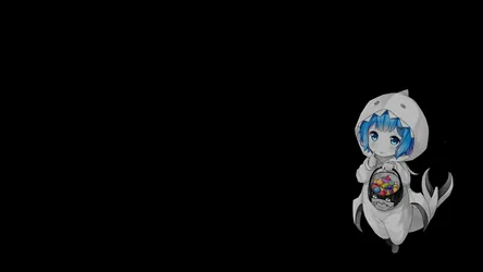 Rem in Halloween Costume with Candy - free anime wallpaper 3840×2160