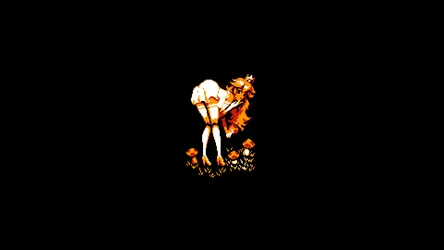 Princess Peach Pixel Art Portrait - free gaming wallpaper 1920×1080