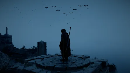 Kliff of Crimson Desert Gazing at Distant Skies - free gaming wallpaper 3840×2160