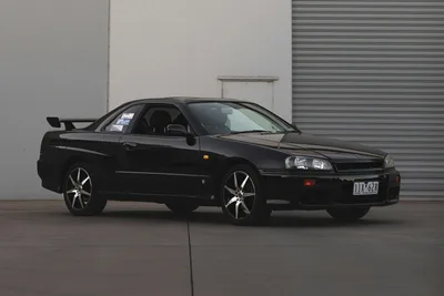 Nissan Skyline R34 Black Sports Car Profile - free cars & vehicles wallpaper 4000×2666