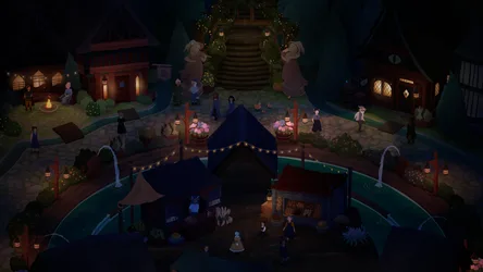 Songs of Glimmerwick Lantern Festival Night Celebration - free gaming wallpaper 3840×2160