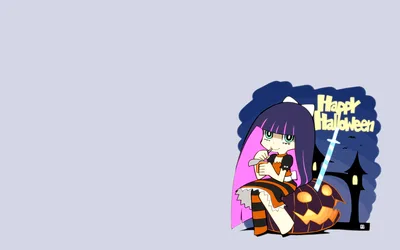 Anarchy Stocking's Halloween Pumpkin Celebration - free wallpaper 1920×1200