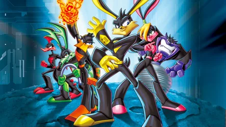 Anthropomorphic Duck Characters in Dynamic Action Poses - free cartoons & comics wallpaper 1920×1080