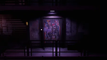 Burning Daylight Elevator Scene at Night - free gaming wallpaper 1920×1080