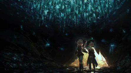 Bioluminescent Cave Discovery - free wallpaper 2500×1404