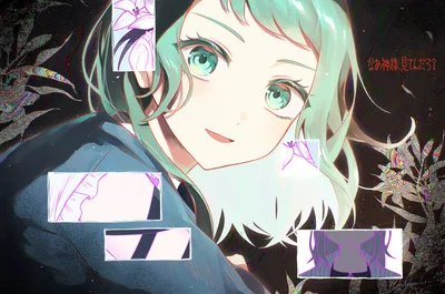 BanG Dream! Character in Dark Abstract Setting - free anime wallpaper 2048×1358