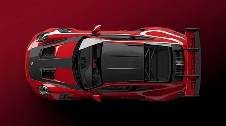Red Sports Car Top-Down View with Open Door - free cars & vehicles wallpaper 5120×2860