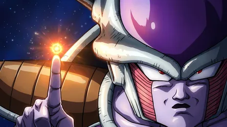Purple Alien Warrior Charging Energy Weapon in Space - free cartoons & comics wallpaper 7680×4320