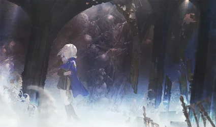 Lilac of Ender Magnolia in the Ruined Cathedral - free anime wallpaper 2380×1400