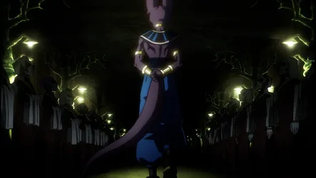 Beerus in Dragon Ball Super Throne Room - free anime wallpaper 3840×2160