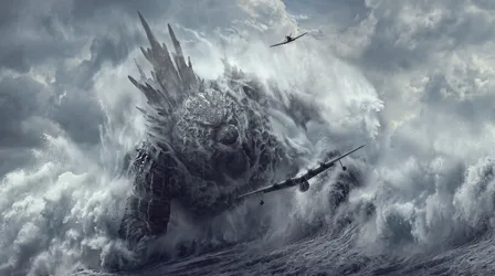 Military Aircraft Attacking Mountainous Fortress in Storm - free movies & tv wallpaper 5504×3072