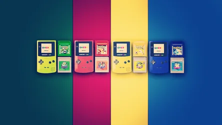 Pokémon Game Boy Color Collection Display - free wallpaper 1920×1080