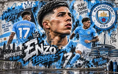 Manchester City Football Player Mural Street Art - free sports wallpaper 3840×2400