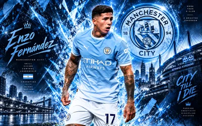 Enzo Fernández Manchester City Player Profile Wallpaper - free wallpaper 3840×2400