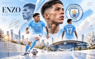 Enzo Fernández Manchester City Player Profile Wallpaper - free wallpaper 3840×2400