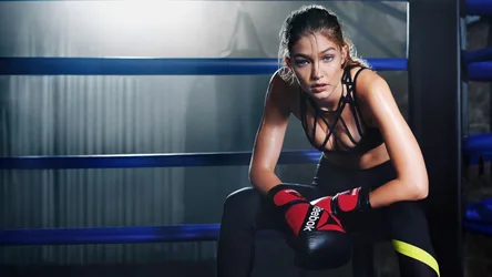 Female Boxer Posing in Boxing Ring - free people & portraits wallpaper 7680×4320