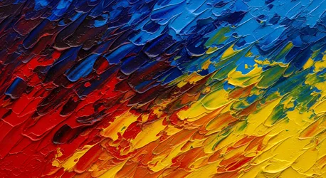 Layered Oil Paint Texture with Rainbow Color Gradient - free abstract wallpaper 4961×2706