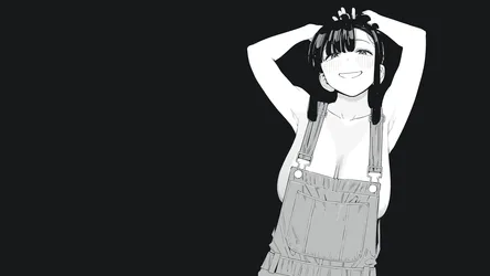 # Relaxed Pose Monochrome Portrait - free wallpaper 3840×2160
