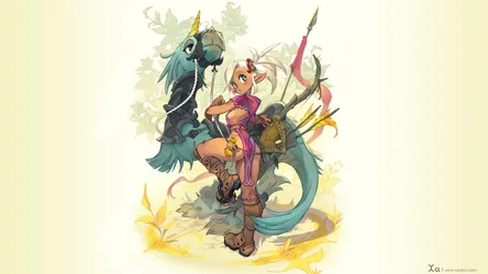 Fantasy Archer with Dragon Companion - free wallpaper 3840×2160