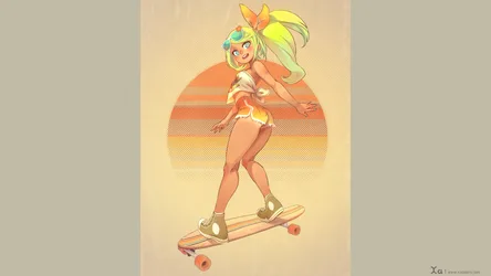 Summer Skateboarder at Sunset - free wallpaper 3840×2160