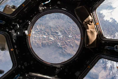 Earth's Mountain Range from the International Space Station - free wallpaper 4928×3280