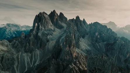 Alpine Peaks Among the Clouds - free landscapes wallpaper 5272×2962