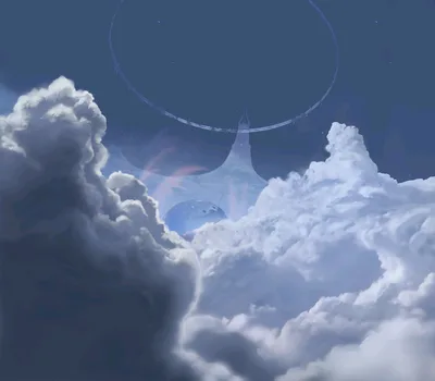 Halo 3 The Ark Among the Clouds - free fantasy wallpaper 4096×3584