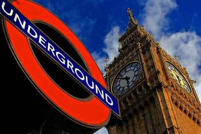 Underground Sign and Big Ben Clock Tower in London - free city & urban wallpaper 2048×1365