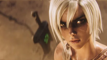 Character Portrait with Platinum Blonde Hair and Dark Makeup - free movies & tv wallpaper 2560×1440