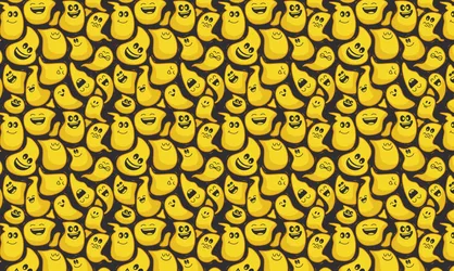 Cheerful Ghost Pattern Wallpaper - free kids & cute wallpaper 2158×1290