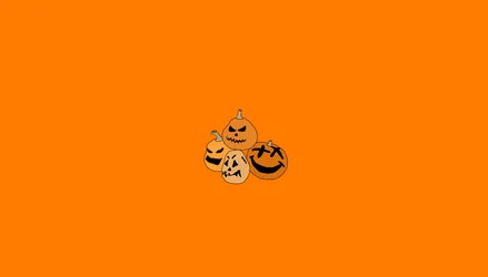 Jack O' Lantern Pumpkin Minimalist Halloween Art - free minimalist wallpaper 2024×1152