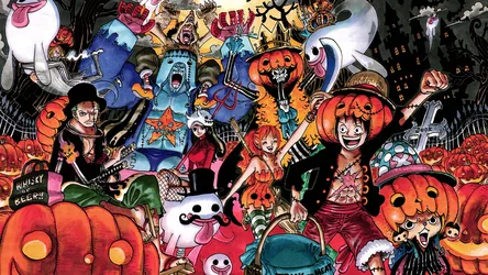 One Piece Crew Halloween Celebration - free wallpaper 2560×1440