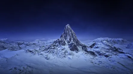 Frozen Peak in Winter Solitude - free wallpaper 3840×2160