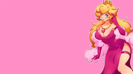 Princess Peach in Pink Gown - free wallpaper 2560×1440