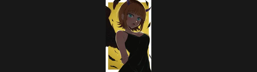 Mem-Cho from Oshi no Ko with Demon Wings - free wallpaper 16000×4500