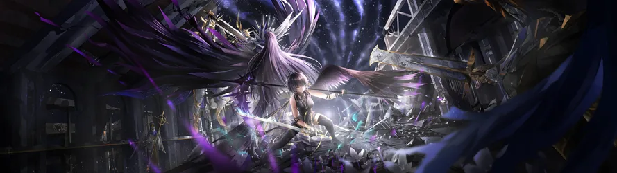 Female Rover of Wuthering Waves in Combat Stance - free wallpaper 7680×2160