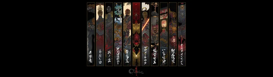 Elden Ring Characters Dark Fantasy Collage - free wallpaper 5120×1440
