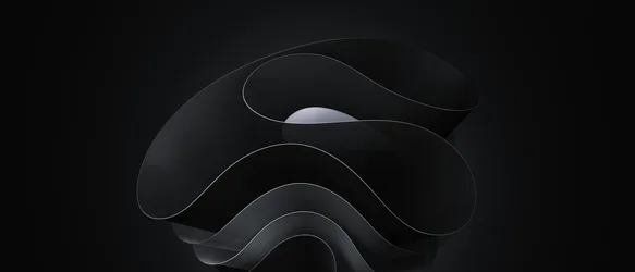 Windows 11 Abstract Waves in Minimalist Dark Design - free wallpaper 6720×2880