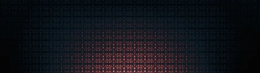 Digital Pattern Geometry in Deep Red and Navy - free wallpaper 3840×1080