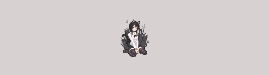 Cat Girl in School Uniform with Candles - free wallpaper 5120×1440