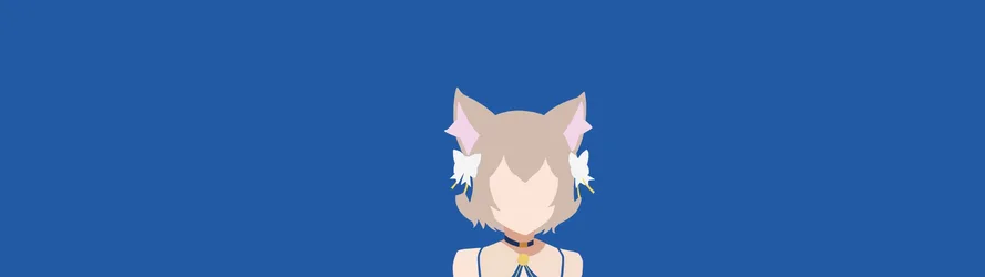Felix Argyle from Re:Zero in Minimalist Blue - free wallpaper 5120×1440