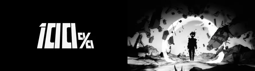 Mob Psycho 100 Standing in a Cavern of Rocks - free anime wallpaper 3840×1080