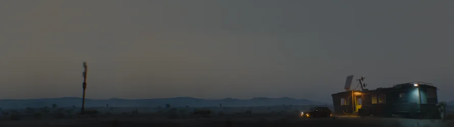 Cyberpunk 2077 Desolate Desert Dusk - free cyberpunk wallpaper 3840×1080