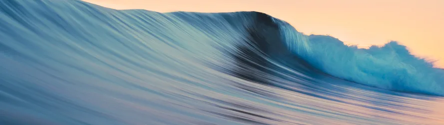Serene Ocean Waves at Sunrise - free nature wallpaper 5120×1440