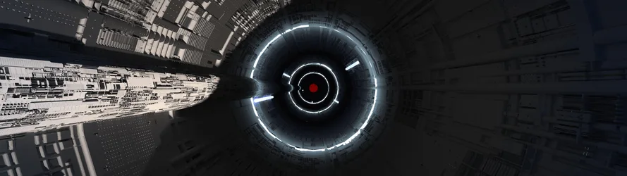 Sci-Fi Digital Core Engine - free sci-fi wallpaper 5120×1440