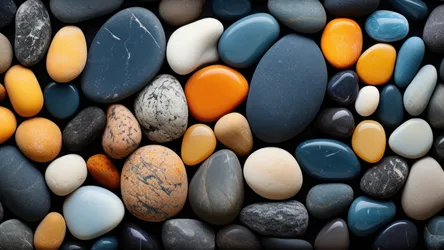 Colorful Smooth Pebbles and Stones Close-Up - free nature wallpaper 3840×2160